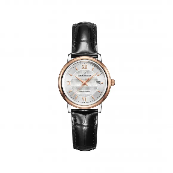 宝齐莱/Carl F. Bucherer 爱德玛尔系列 18K 玫瑰金配精钢 石英机芯 女表 00.10315.07.15.99