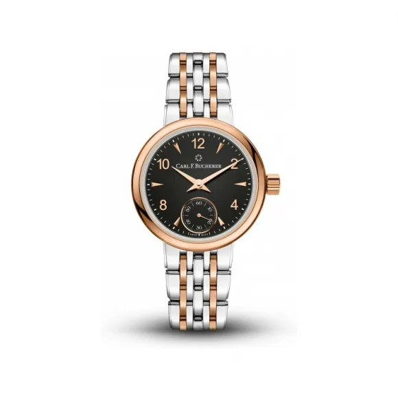 宝齐莱/Carl F. Bucherer 爱德玛尔系列 18K玫瑰金配精钢 手动机械机芯 女表 00.10317.07.36.21