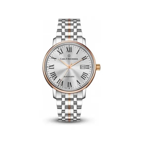 宝齐莱/Carl F. Bucherer 爱德玛尔系列 18K 玫瑰金配精钢 自动机械机芯 男表 00.10318.07.61.21