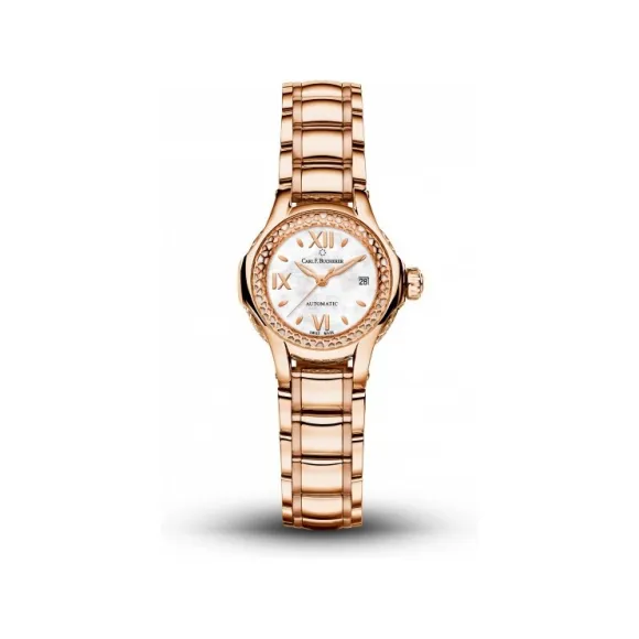宝齐莱/Carl F. Bucherer 白蒂诗系列 18k玫瑰金 自动机械机芯 女表 00.10550.03.75.21