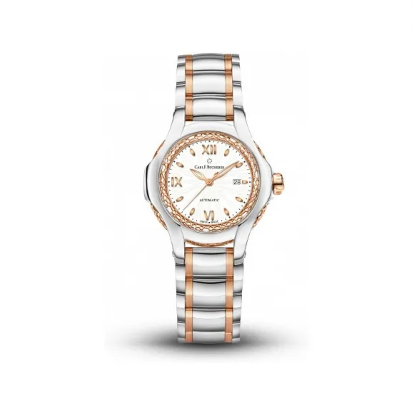 宝齐莱/Carl F. Bucherer 白蒂诗系列 18K玫瑰金配精钢 自动机械机芯 女表 00.10580.07.25.21.01