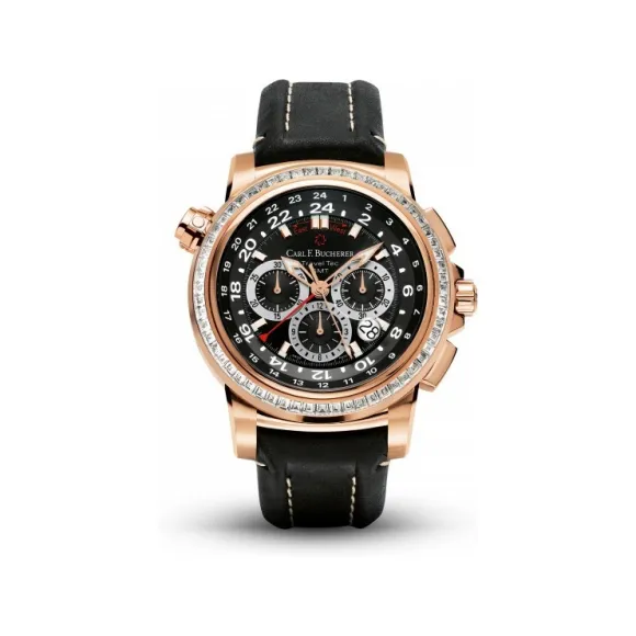 宝齐莱/Carl F. Bucherer 柏拉维系列 18K玫瑰金 自动机械机芯 男表 00.10620.03.33.11