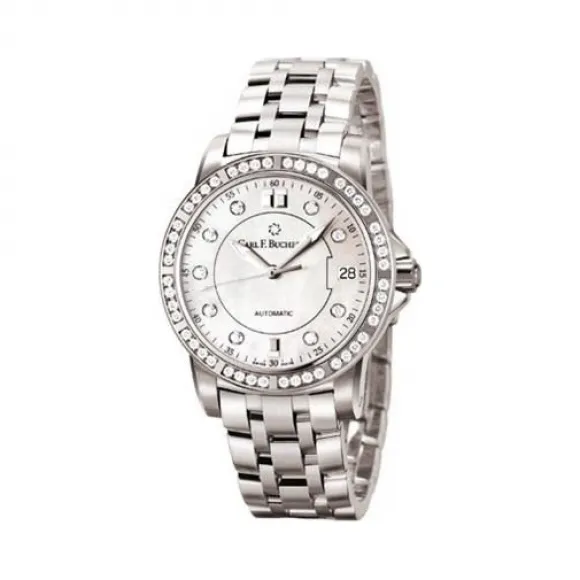 宝齐莱/Carl F. Bucherer 柏拉维系列 不锈钢镶钻 自动机械机芯 男表 00.10622.08.77.31