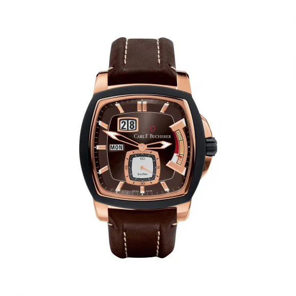 宝齐莱/Carl F. Bucherer 柏拉维系列 18K 玫瑰金 自动机械机芯 男表 00.10627.15.93.01