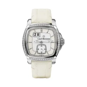 宝齐莱/Carl F. Bucherer 柏拉维系列 不锈钢镶钻 自动机械机芯 女表 00.10628.08.23.11