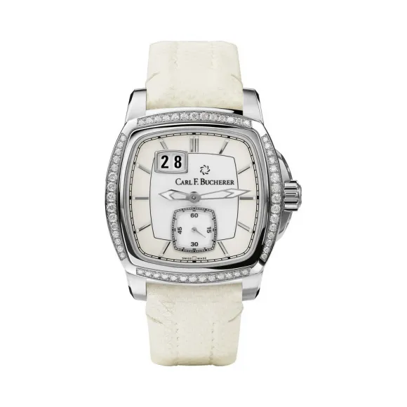 宝齐莱/Carl F. Bucherer 柏拉维系列 不锈钢镶钻 自动机械机芯 女表 00.10628.08.23.11