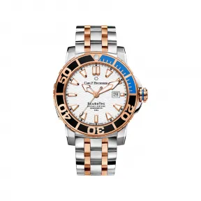 宝齐莱/Carl F. Bucherer 柏拉维系列 18K玫瑰金配精钢  自动机械机芯 男表 00.10632.24.23.21