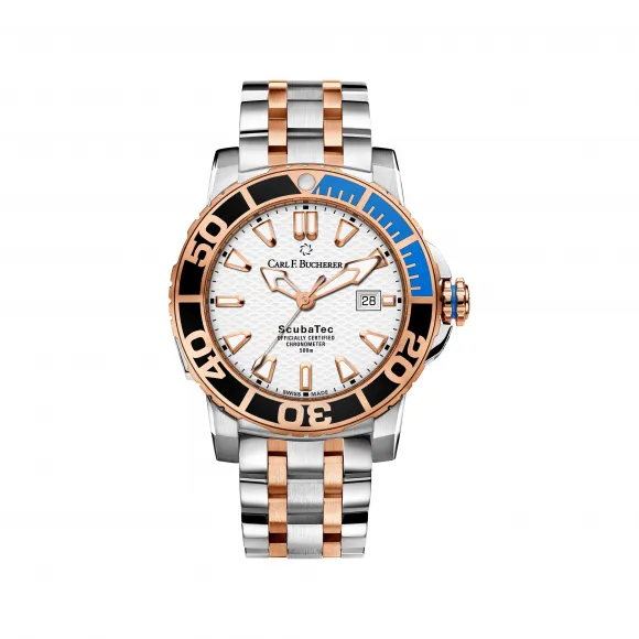 宝齐莱/Carl F. Bucherer 柏拉维系列 18K玫瑰金配精钢  自动机械机芯 男表 00.10632.24.23.21