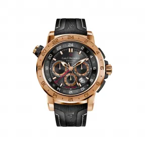 宝齐莱/Carl F. Bucherer 柏拉维系列 18K玫瑰金配黑色类钻碳涂层钛金属  自动机械机芯 男表 00.10633.03.33.02