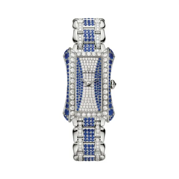 宝齐莱/Carl F. Bucherer 雅丽嘉系列 18k白金镶钻宝石 石英机芯 女表 00.10702.02.90.24