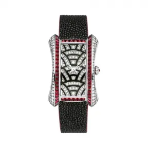 宝齐莱/Carl F. Bucherer 雅丽嘉系列 18k白金镶钻 石英机芯 女表 00.10706.02.99.11