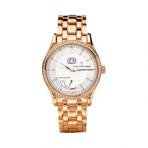 宝齐莱/Carl F. Bucherer 马利龙系列 18k玫瑰金镶钻 自动机械机芯 男表 00.10905.03.13.31