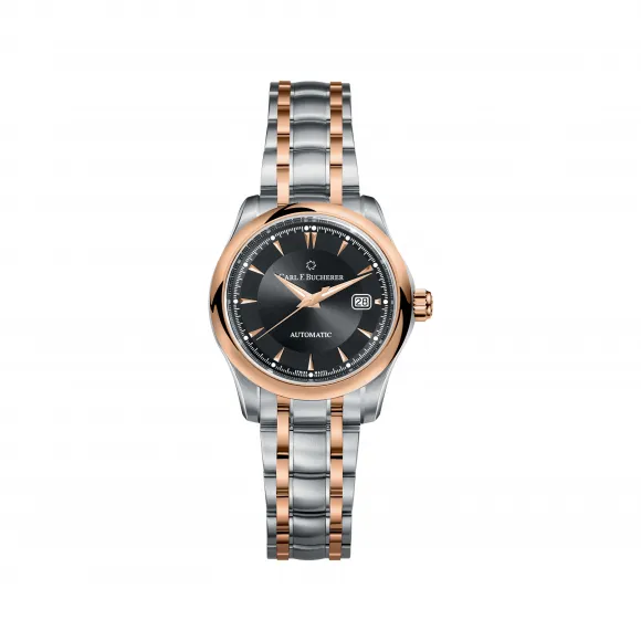 宝齐莱/Carl F. Bucherer 马利龙系列 18K玫瑰金配精钢  自动机械机芯 女表 00.10911.07.33.21