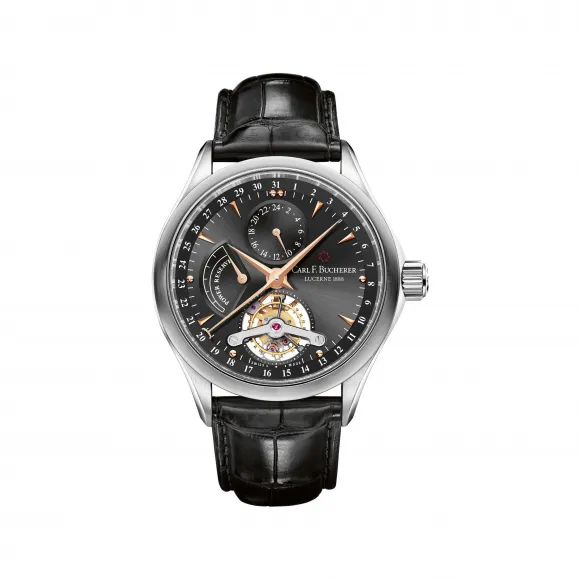 宝齐莱/Carl F. Bucherer 马利龙系列 18K 白金 手动机械机芯 男表 00.10918.02.33.99