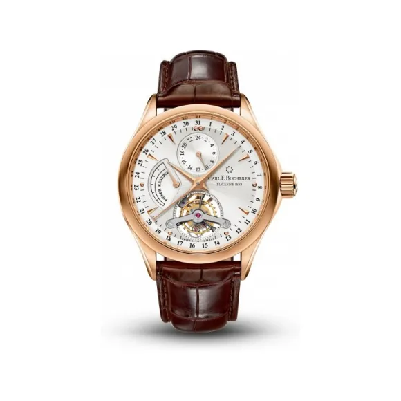 宝齐莱/Carl F. Bucherer 马利龙系列 18K 玫瑰金 手动机械机芯 男表 00.10918.03.13.01