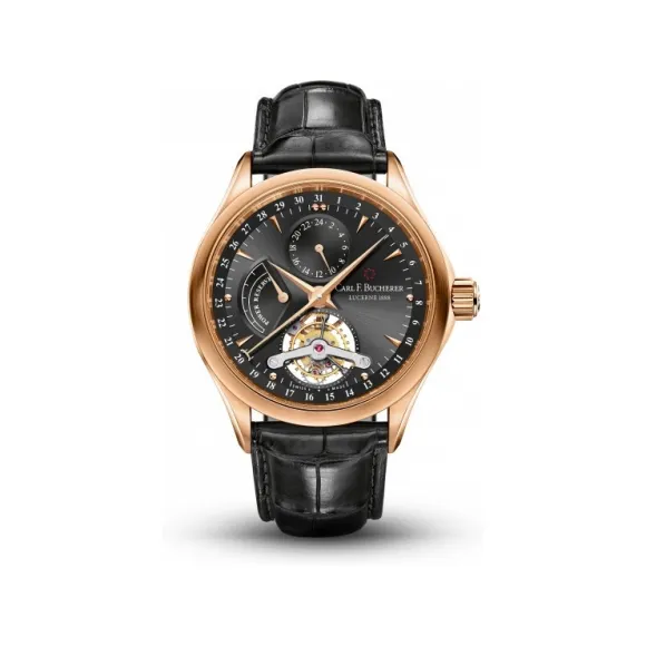 宝齐莱/Carl F. Bucherer 马利龙系列 18K 玫瑰金 手动机械机芯 男表 00.10918.03.33.01