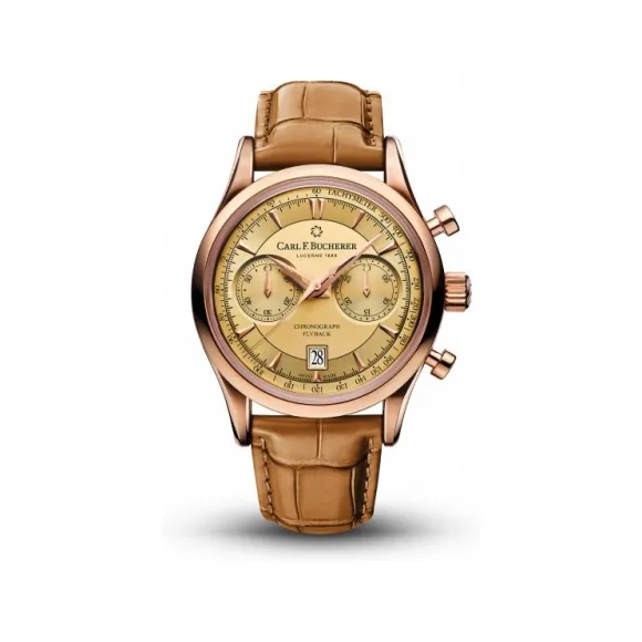 宝齐莱/Carl F. Bucherer 马利龙系列 18K 玫瑰金 自动机械机芯 男表 00.10919.03.43.01