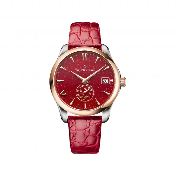 宝齐莱/Carl F. Bucherer 马利龙系列 玫瑰金精钢表壳 自动机械机芯 女表 00.10922.07.93.01