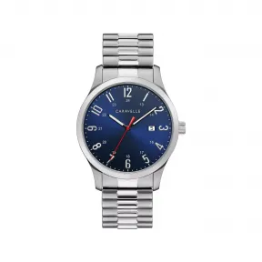 宝路华/Bulova Caravelle系列 40.2 MM 不锈钢 石英机芯 手表 43B161