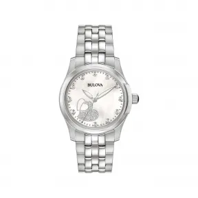 宝路华/Bulova Classic-Diamonds系列 33.00 MM 不锈钢 石英机芯 女表 96P182