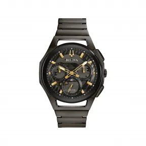 宝路华/Bulova Maquina系列 44.00 MM 不锈钢 石英机芯 男表 98A206