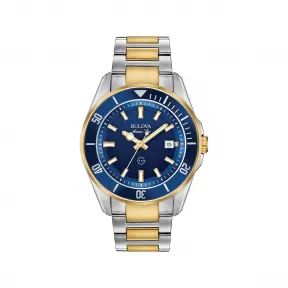 宝路华/Bulova Marine-Star系列 43.00 MM 不锈钢 石英机芯 男表 98B334
