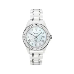 宝路华/Bulova  37 MM 不锈钢& 陶瓷制品 石英机芯 手表 98P172