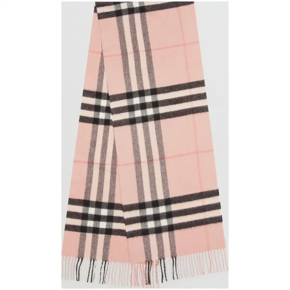 博百利/Burberry 男士 经典格纹羊绒围巾 (灰玫瑰色)  39941331