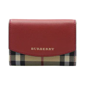 博百利/Burberry 零钱包 3996722 牛皮/帆布 红色 39967221