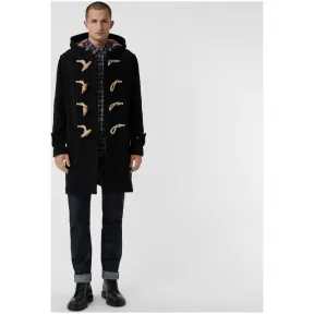 博百利/Burberry 男士 The Greenwich - 牛角扣大衣 (黑色) - 男士  40581551