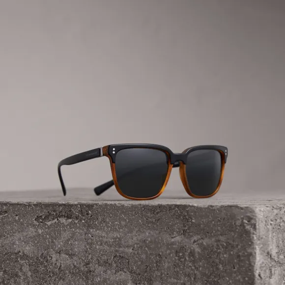 博百利/Burberry 男士 方框太阳眼镜 (浅棕色) - 男士  40612131