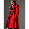 博百利/Burberry 女士 可拆式连帽塔夫绸 Trench 风衣 (军红色) 40624621