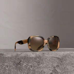 博百利/Burberry 女士 方框太阳眼镜 (蜂蜜色) 40665561