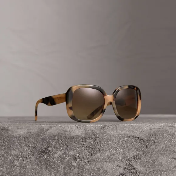 博百利/Burberry 女士 方框太阳眼镜 (蜂蜜色) 40665561