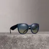 博百利/Burberry 女士 圆弧框太阳眼镜 (海军蓝) 40665621
