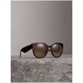 博百利/Burberry 女士 圆弧框太阳眼镜 (玳瑁纹) 40666571