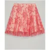 博百利/Burberry  褶饰蕾丝半裙 (浅杏色 / 珊瑚色)  40721921