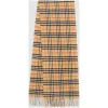 博百利/Burberry 男士 经典 Vintage 格纹羊绒围巾 (古典黄色)  40731221