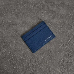 博百利/Burberry  粒纹皮革卡片夹 (亮青蓝色)  40760601