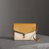 博百利/Burberry 女士 双色皮革斜背包 (石灰岩色 / 矢车菊黄) 40764721