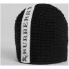 博百利/Burberry  徽标条纹羊毛针织帽 (黑色)  40765431