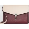 博百利/Burberry 女士 双色皮革斜背包 (红褐色 / 石灰岩色) 40767381