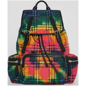 博百利/Burberry  The Rucksack - 大号 Vintage 格纹扎染军旅背包 (多色)  40778871