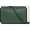 博百利/Burberry 女士 冲孔徽标皮革钱夹（含可拆式背带） (复古绿色) 40779741