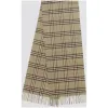 博百利/Burberry 男士 经典 Vintage 格纹羊绒围巾 (浅蜜粉绿)  40790011