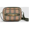 博百利/Burberry 男士 1983 格纹链环相机包 (深森林绿) - 男士  40793831