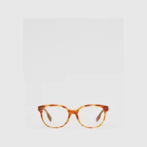 博百利/Burberry 专属标识装饰圆弧框光学眼镜 (鹿纹) - 女士 40814791