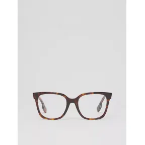 博百利/Burberry 生物醋酸盐方形光学镜框 (玳瑁色 / 米色) - 女士 40818751