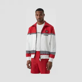 博百利/Burberry 男士 徽标图案条纹尼龙运动上衣 (亮红色) 45590901