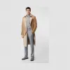 博百利/Burberry 西装外套细节棉质斜纹重塑版 Trench 风衣 (柔黄褐色)  45590911